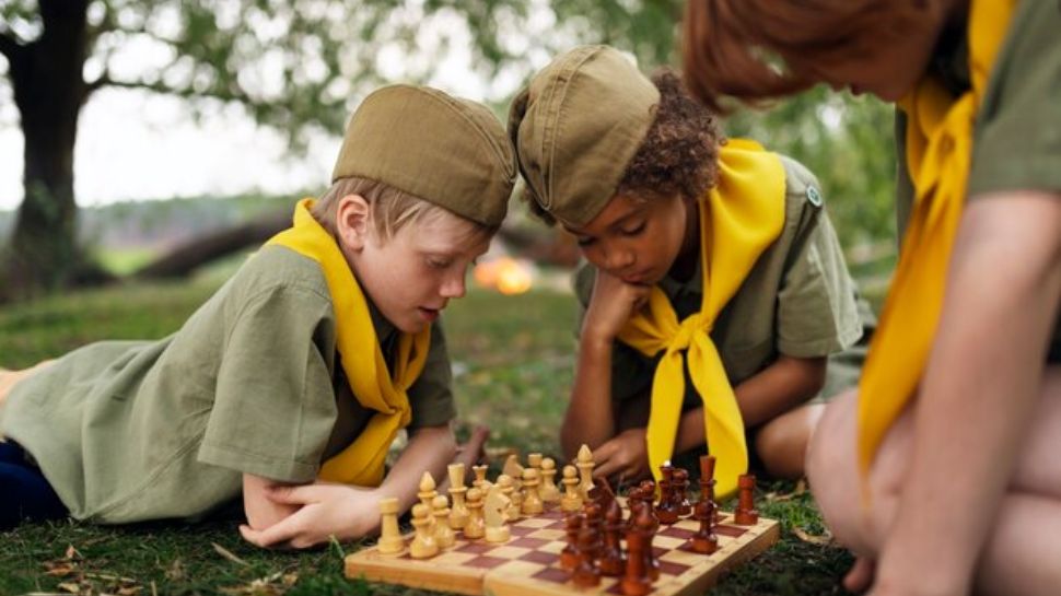 Playing Outdoor Games with Friends