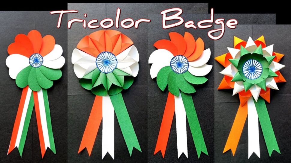 Handmade Tricolor Badges and Crafts