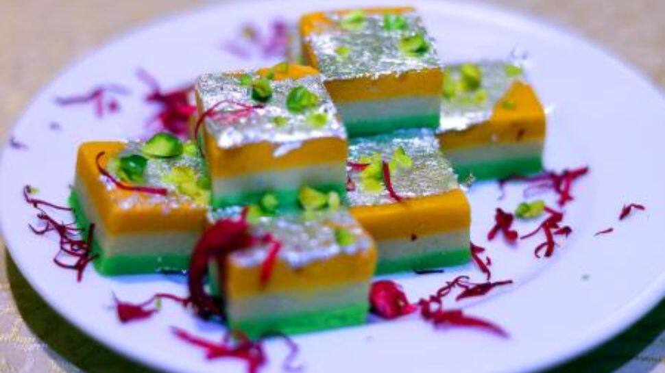 Tri-Colour Kaju Katli