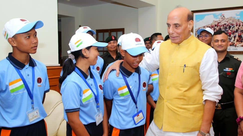 Rajnath Singh Inspires Andaman And Nicobar Tribal Students To Help Build Powerful India During Delhi Visit