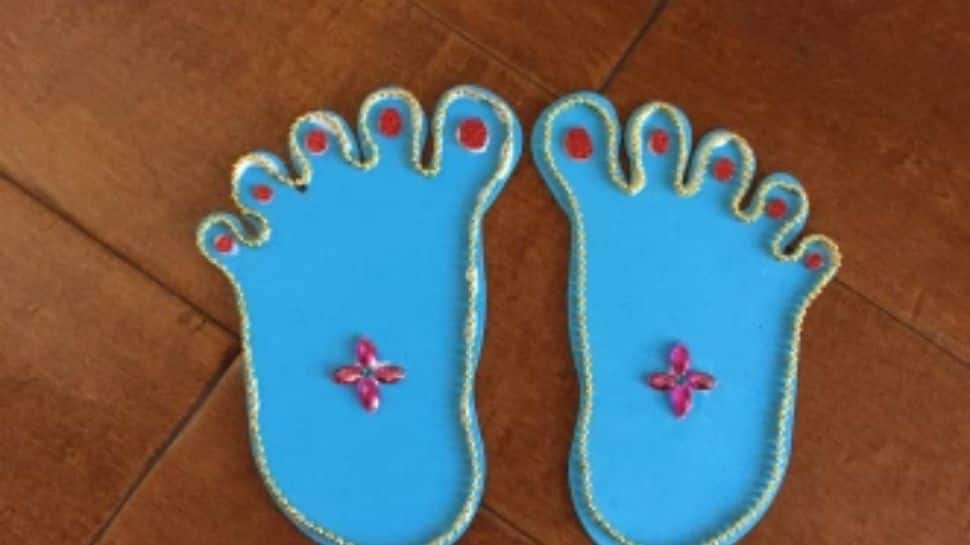DIY Krishna Footprints