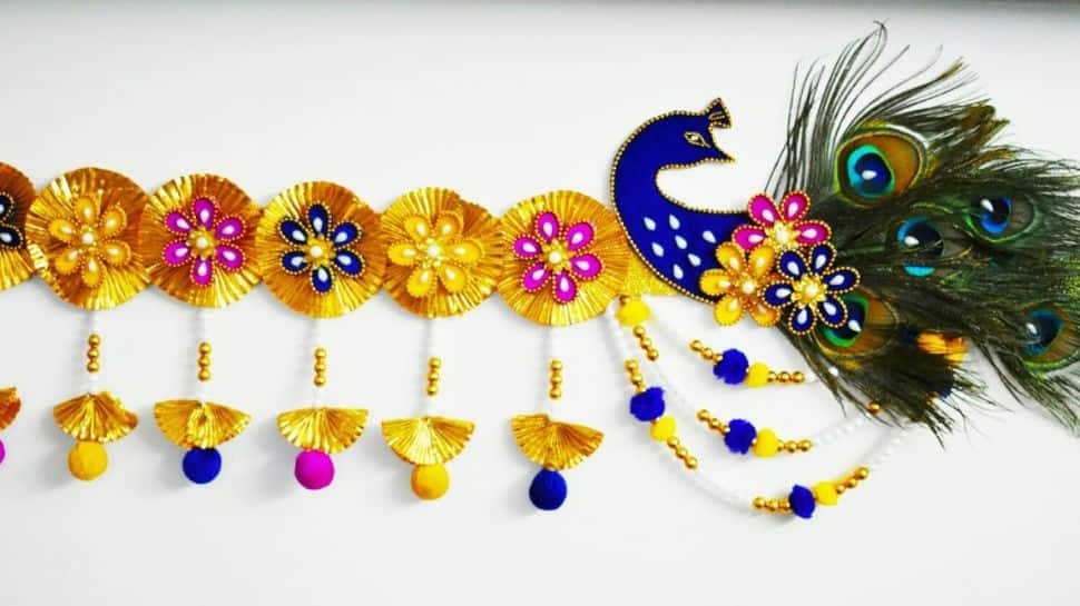 Handmade Peacock Feather Torans