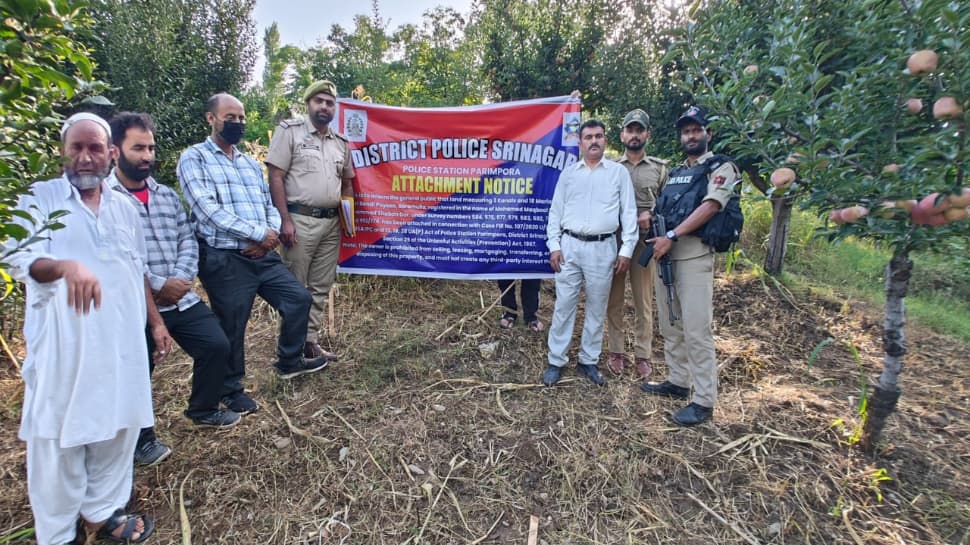 Srinagar Police Attaches Property Worth Rs 1 Crore Belonging To Designated Terrorist Operating From Across Border