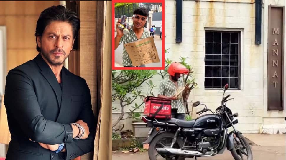 VIRAL VIDEO: Shah Rukh Khan's Fan Tries To Enter Mannat As 'Zomato Delivery Boy', Guard's Reaction Breaks The Internet - WATCH