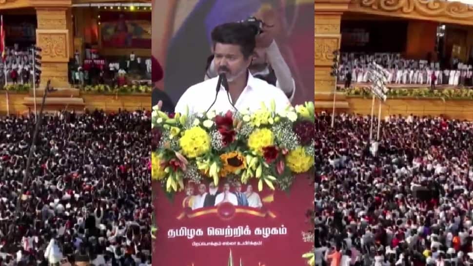 `Lion Hunts Alone`: TVK`s Vijay Rules Out Alliance For Tamil Nadu Assembly Polls; Slams DMK, BJP