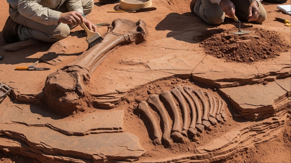 Jurassic-Era Discovery In India? Fossils With Spine, Wings Found In Rajasthan Village | India News Jurassic-Era Discovery In India? Fossils With Spine, Wings Found In Rajasthan Village | India News