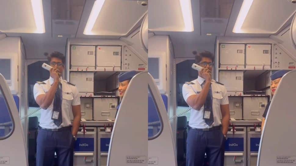 `Mera Hindi Sundar Hai`: Tamil Captain Charms Passengers With His Funny Announcement On Indigo Flight | Video Goes Viral