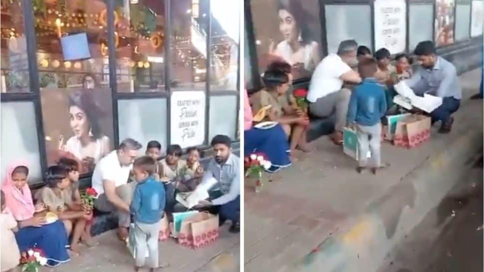 Rapper Honey Singh Seen Feeding Children Near Sector 63 Metro Station In Noida, Visuals Go Viral