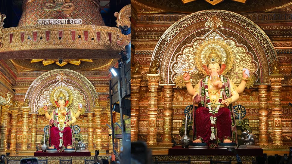 Lalbaugcha Raja Ganpati LIVE Streaming On Ganesh Chaturthi 2025: Majestic Darshan Of Bappa Is Here!