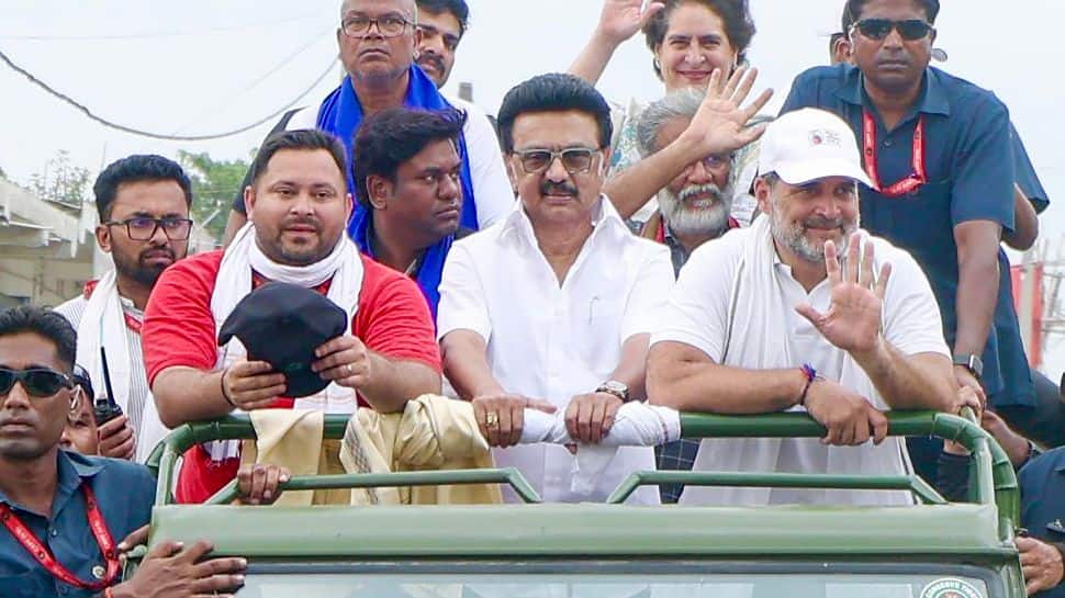 BJP Slams MK Stalin For Joining Rahul Gandhi’s Bihar Rally, Questions `Past Remarks On Biharis`