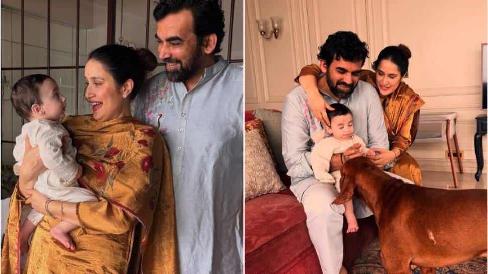 Sagarika Ghatge & Zaheer Khan Celebrate First Ganesh Chaturthi With Son Fatehsinh, Share Adorable Family Moments