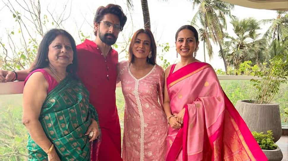 On Ganesh Chaturthi 2025, Sargun Mehta-Ravi Dubey Welcome Bappa To Their New Sea-Facing Luxe Apartment, Nia Sharma Pays A Visit!