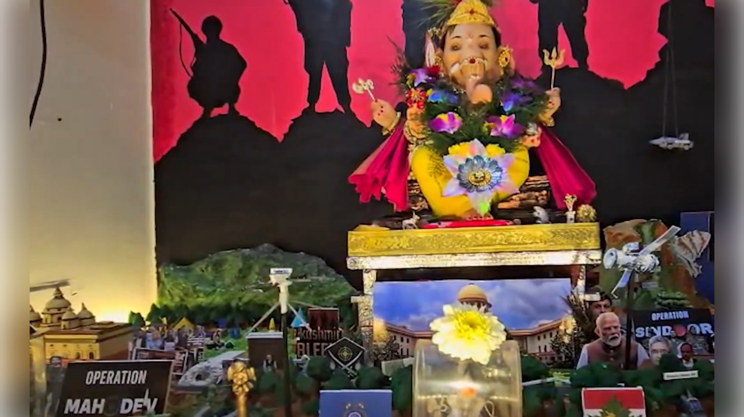 Operation Mahadev Inspired Ganesh Idol Operation Mahadev Inspired Ganesh Idol