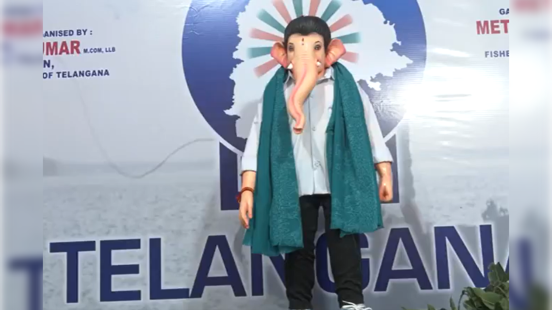 Ganesh Idol As Revanth Reddy Ganesh Idol As Revanth Reddy
