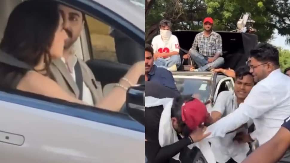 VIRAL VIDEO: Ayushmann Khurrana And Sara Ali Khan In Ugly Fight On 'Pati Patni Aur Woh 2' Sets After Crew Member Beaten By Locals - WATCH