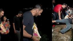 Akshay Kumar Performs Ganpati Visarjan On Haiwaan Set, Bids Goodbye To Bappa 