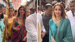Shilpa Shetty, Malaika Arora Visit Lalbaugcha Raja During Ganesh Chaturthi 