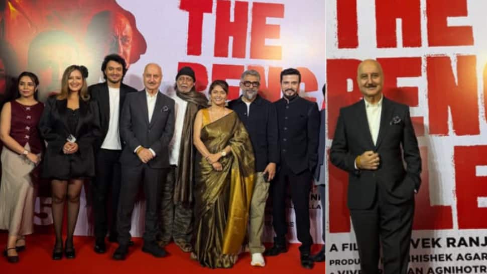 Anupam Kher, Mithun Chakraborty Attend Special Screening Of 'The Bengal Files'