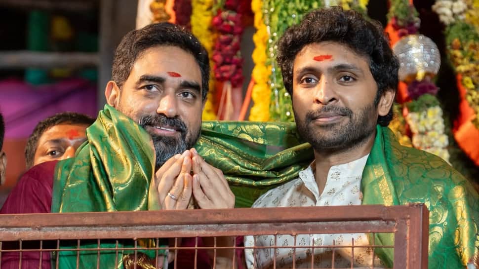 Ghaati Director Krish, Actor Vikram Prabhu Seek Blessings At Khairatabad Ganesh
