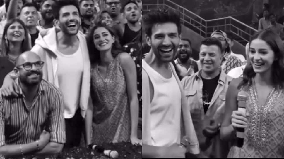 Kartik Aaryan-Ananya Panday Dance As 'Tu Meri Main Tera Main Tera Tu Meri' Shoot Wraps Up - WATCH