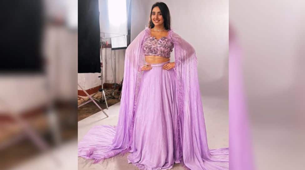 6. Lavender Dress With Long Cape 6. Lavender Dress With Long Cape