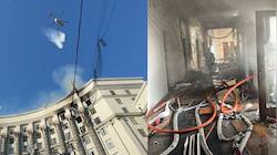 Russian Strikes Hit Ukrainian Government Buildings In Kyiv