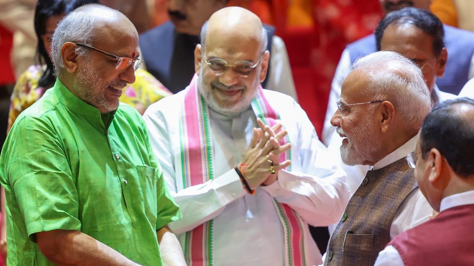 India Gets New Vice President: NDA`s CP Radhakrishnan Triumphs Over Opposition`s B Sudershan Reddy With 452 Votes