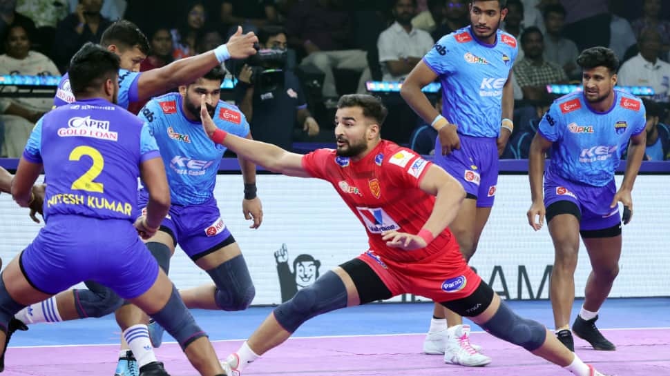 अशु मलिक ने द्रुआंग दिल्ली को बेंगला वारियर को 45-34 से हराकर मदद की, पीकेएल 12 में अपराजित रहे