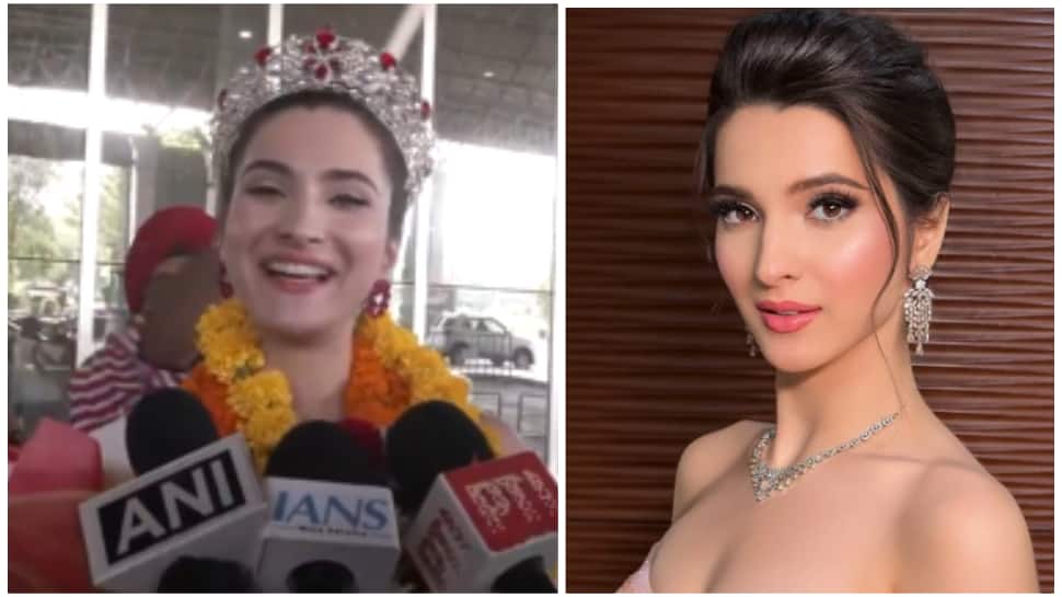 Miss International India 2025 Roosh Sindhu Receives Warm Homecoming In Nagpur - WATCH