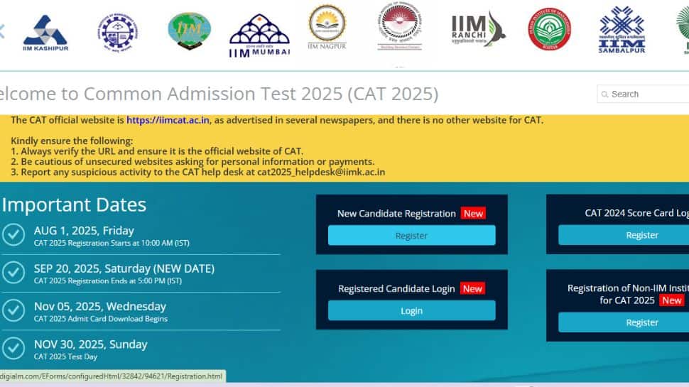 IIM CAT Registration 2025 Extended Till September 20, Apply At iimcat ...