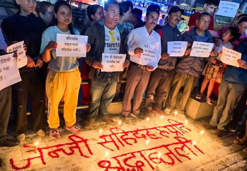 Nepal Holds Candle March To Honour Victims Of Sept 8 Protest