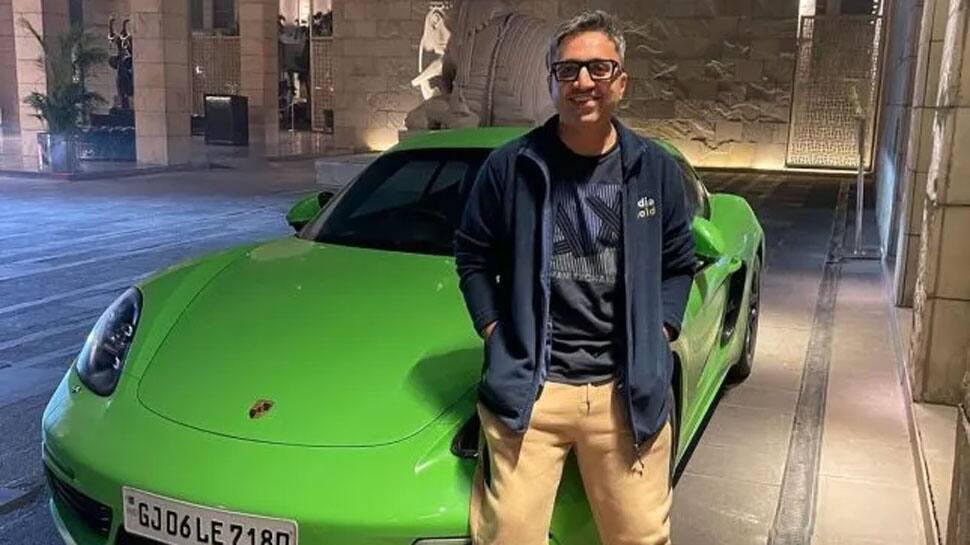 Ashneer Grover's Luxury Car Collection: Porsche Cayman In Green