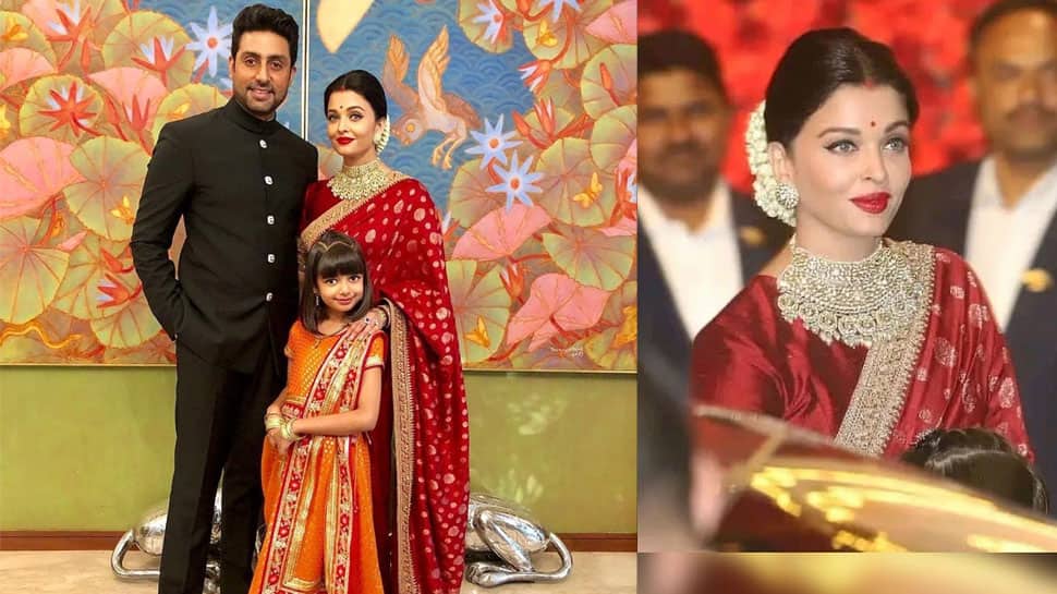 Aishwarya Rai's Red Banarasi Saree
