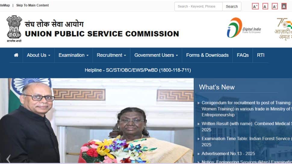 UPSC IFS Main Exam 2025 Timetable Released At upsc.gov.in- Check All Dates Here