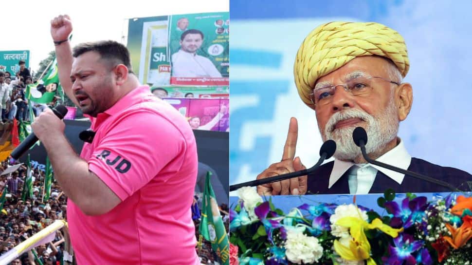 BJP Alleges PM Modi’s Mother Was Abused At Tejashwi Yadav Rally In Bihar