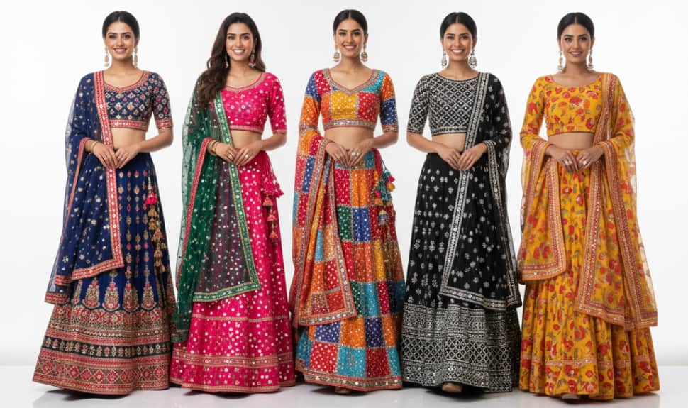 Amazon Great Indian Festival Starts 23rd September: 4 Lehenga for Navratri