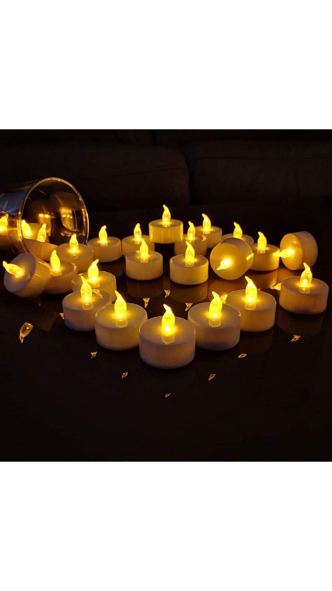 TEECOO 50-Pack LED Tea Lights