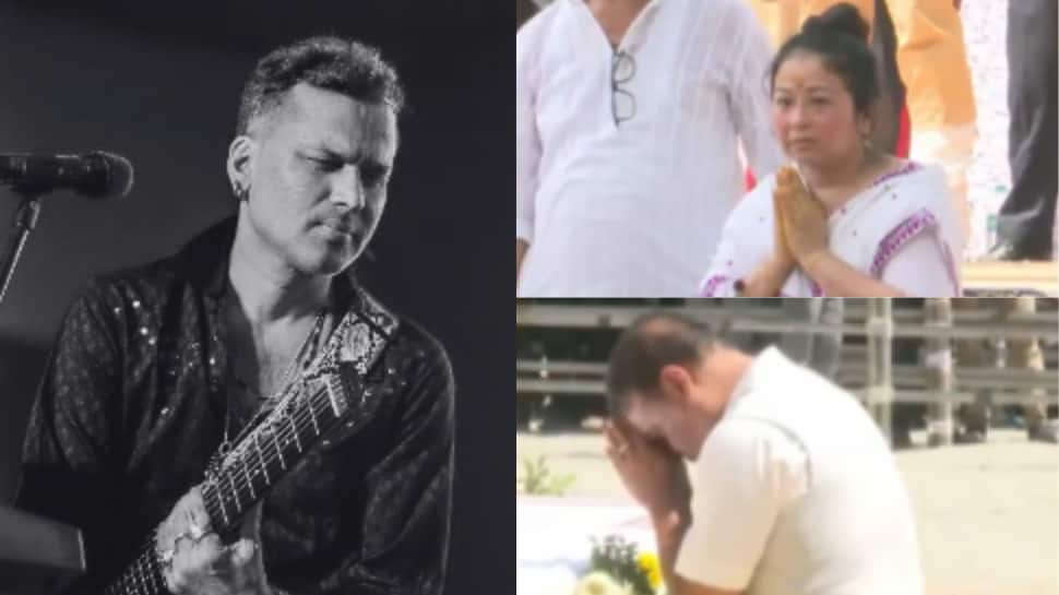 Zubeen Garg&#039;s Last Rites Held In Kamarkuchi Village: Assamese Singer&#039;s Wife Inconsolable, CM Himanta Biswa Sarma Leads Tributes With Full State Honours - Watch