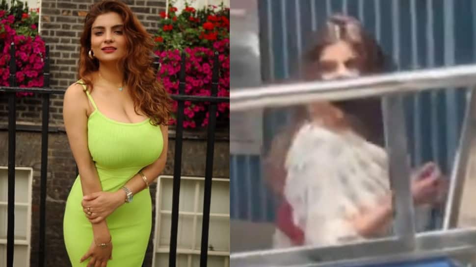 Actress Anveshi Jain Arrives At ED Office For Questioning In Illegal Betting App Case