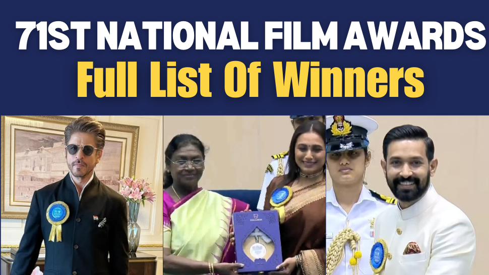 71st National Film Awards: Shah Rukh Khan, Mohanlal Rani Mukerji, Vikrant Massey Win Top Honours - Check Full List Of Winners