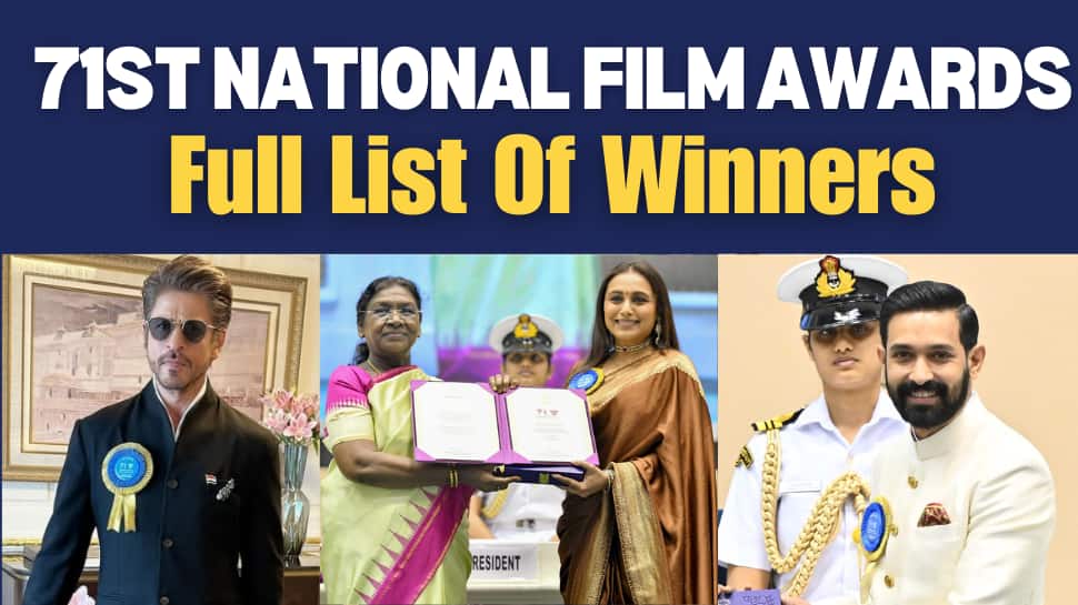 71st National Film Awards: Shah Rukh Khan, Mohanlal, Rani Mukerji, Vikrant Massey Win Top Honours - Check Full List Of Winners