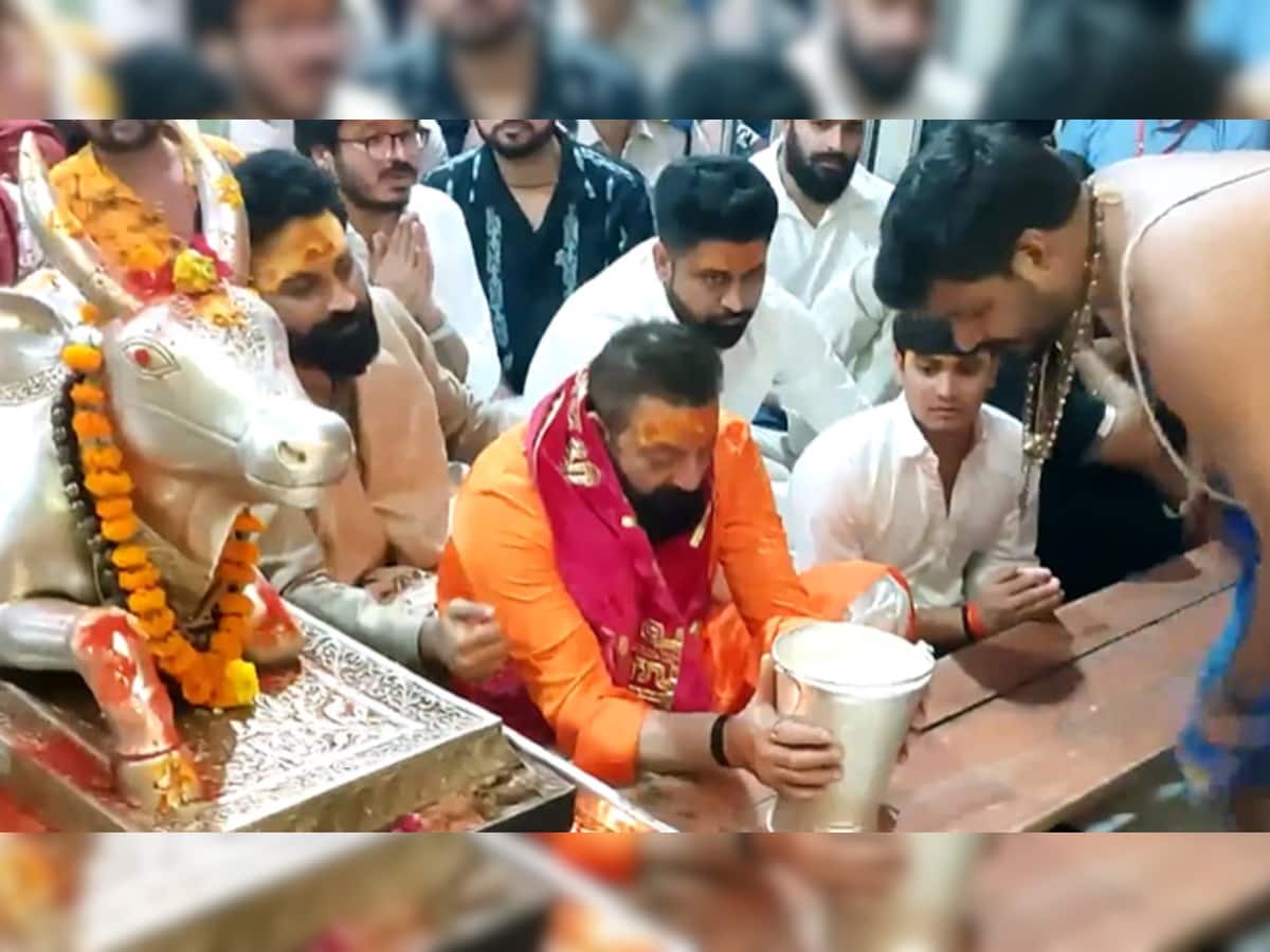 Sanjay Dutt Attends Bhasm Aarti In Mahakaleshwar Temple In Ujjain, Offers Prayers