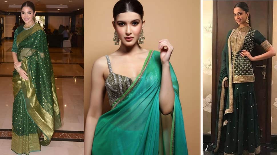 Navratri 2025 Green Colour Celeb Style