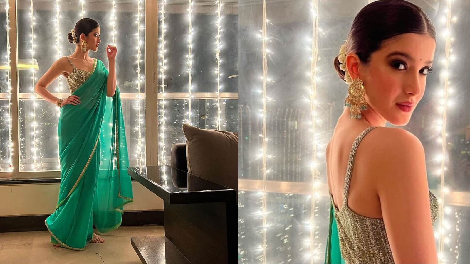 Shanaya Kapoor In Chiffon Saree