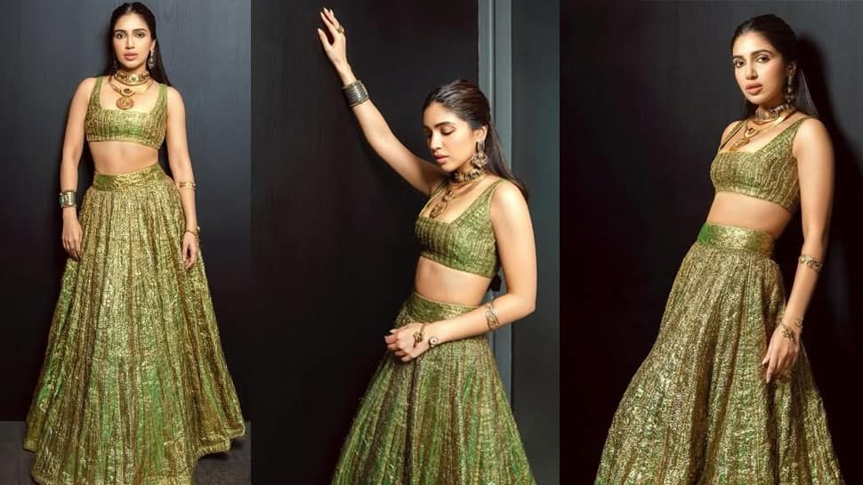 Bhumi Pednekar's Metallic Lehenga