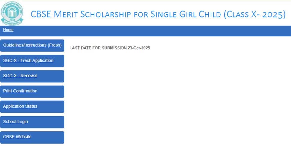 CBSE Single Girl Child Scholarship 2025: Application Process Begins At cbse.gov.in- Check Eligibility, Direct Link To Apply Here