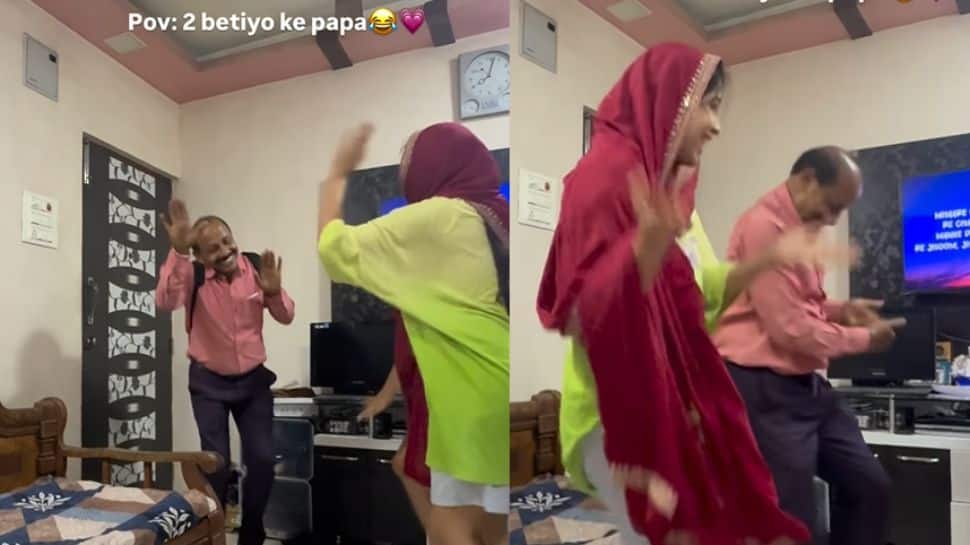 Daughters Welcome Dad Home From Office To `Chaudhary` Dance Video And It`s The Prettiest Thing You Can Watch Today - Viral Video