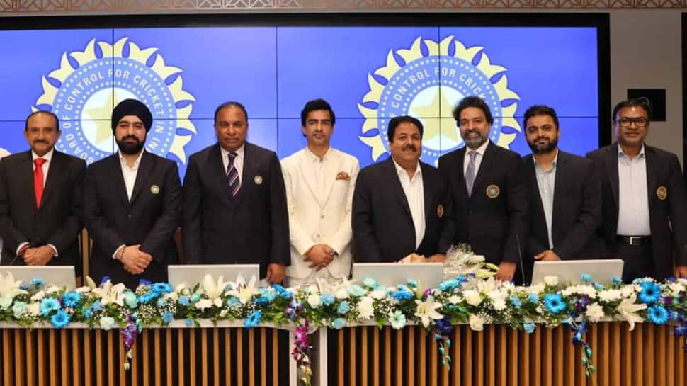 Meet All Office-Bearers Of BCCI And Key Position Holders After 94th AGM: Mithun Manhas As President, Rajeev Shukla As Vice-President; Check Full List Meet All Office-Bearers Of BCCI And Key Position Holders After 94th AGM: Mithun Manhas As President, Rajeev Shukla As Vice-President; Check Full List