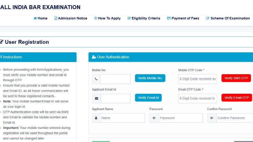 AIBE 20 Registration 2025 Begins Today At allindiabarexamination.com- Check Direct Link To Apply Here