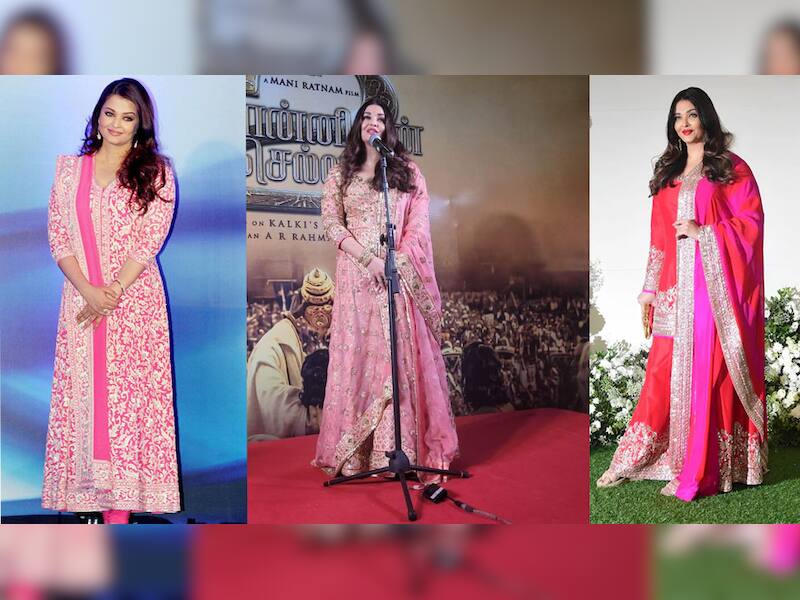 Aishwarya Rai's Pink Anarkali Suit